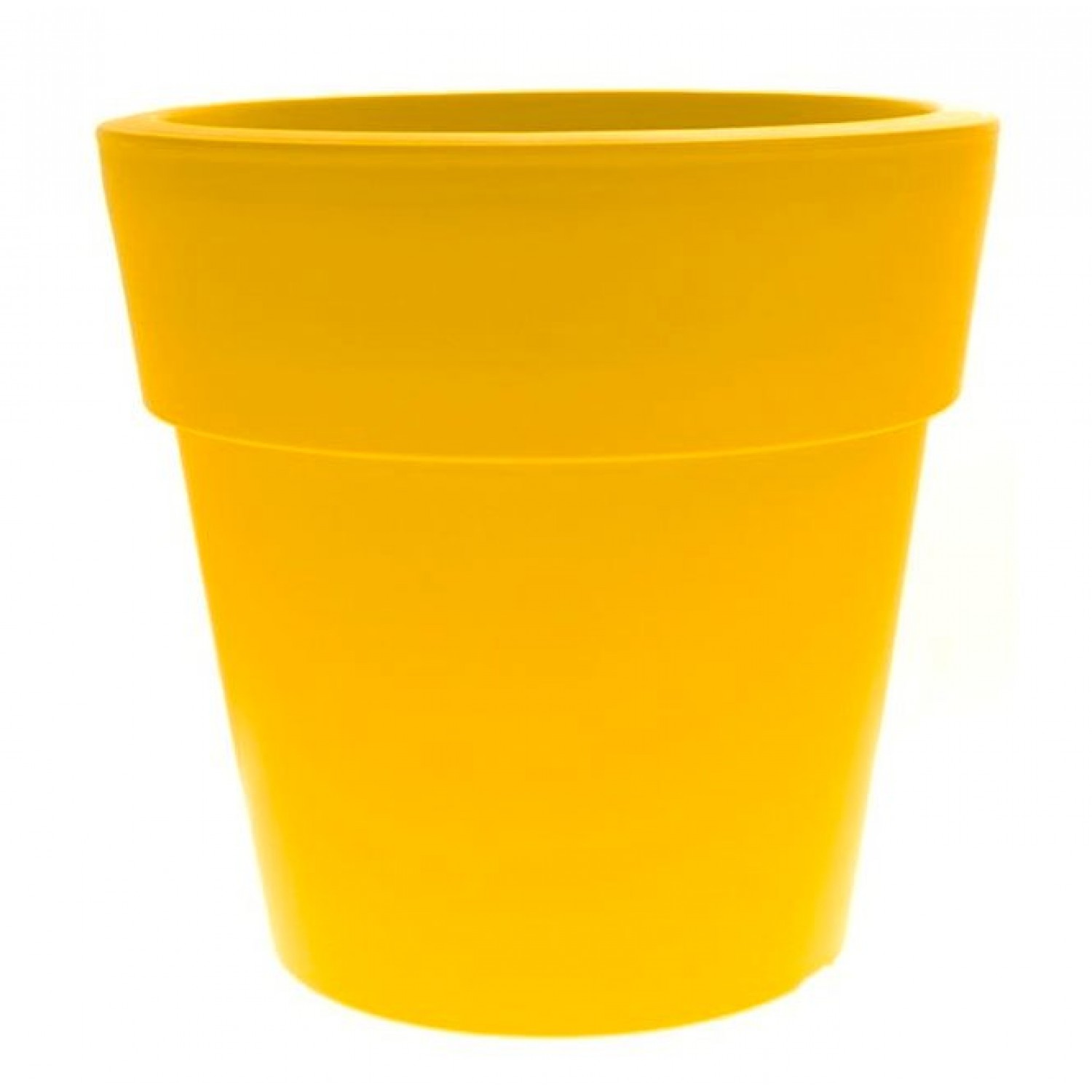 Γλάστρα Linea Στρογγυλή Χαμηλή Κίτρινη Ø 50cm x 46cm(Υ) - Πλαστικές Στρογγυλές Χαμηλές Γλάστρες Γλάστρα Linea Στρογγυλή Χαμηλή Κίτρινη Ø 50cm x 46cm(Υ)