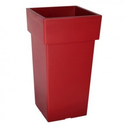 Γλάστρα Τετράγωνη Linea Ψηλή Μπορντό 50cm x 27cm x27cm  Πλαστική Τετράγωνη Γλάστρα Ψηλή Μπορντό 50cm x 27cm x 27cm | Κηπογεωργική