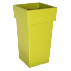 Γλάστρα Τετράγωνη Linea Ψηλή Λάιμ 62cm x 33cm x 33cm  Πλαστική Τετράγωνη Γλάστρα Linea Ψηλή Λάιμ 62cm x 33cm x 33cm | Κηπογεωργική