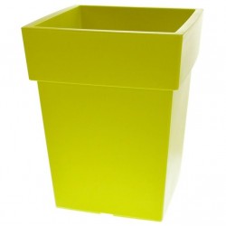 Πλαστική Τετράγωνη Γλάστρα  Linea Χαμηλή Λάιμ 42cm x 33cm x 33cm        |kipogeorgiki.gr Πλαστική Τετράγωνη Γλάστρα  Linea Χαμηλή Λάιμ 42cm x 33cm x 33cm        |kipogeorgiki.gr