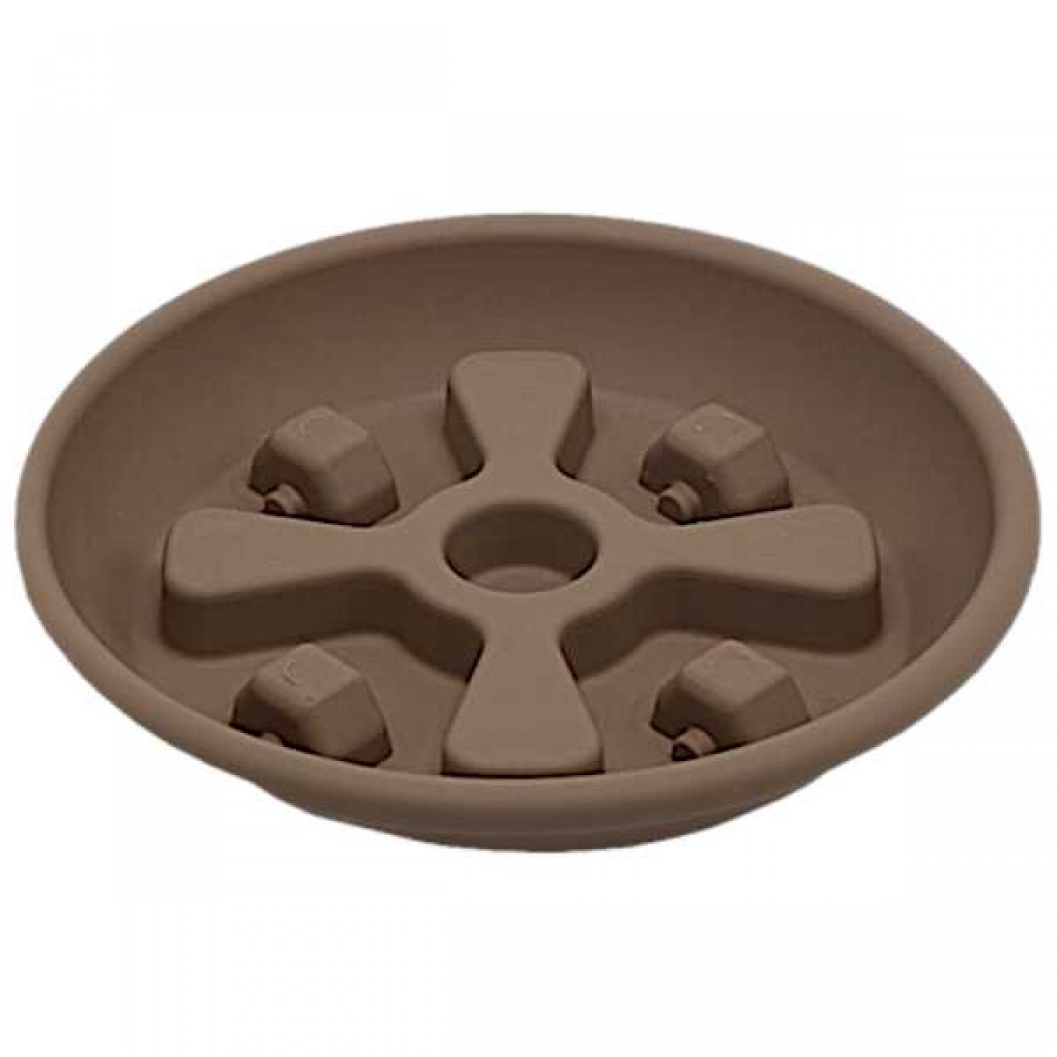 Saucer Wheels WS30 Mocha Pot N86 - Micplast Plastic Round Pots & Saucers Saucer Wheels WS30 Mocha Pot N86 Micplast