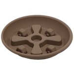 Saucer Wheels WS30 Mocha Pot N86 - Micplast Plastic Round Pots & Saucers Saucer Wheels WS30 Mocha Pot N86 Micplast
