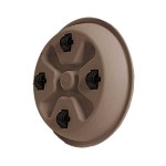 Saucer Wheels WS30 Mocha Pot N86 - Micplast Plastic Round Pots & Saucers Saucer Wheels WS30 Mocha Pot N86 Micplast