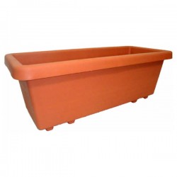 Plastic Large Window Box 310 Teracota 100x43x(H)36cm - Plastic Window Boxes, Pots & Planters Plastic Large Window Box 310 Teracota 100x43x(H)36cm