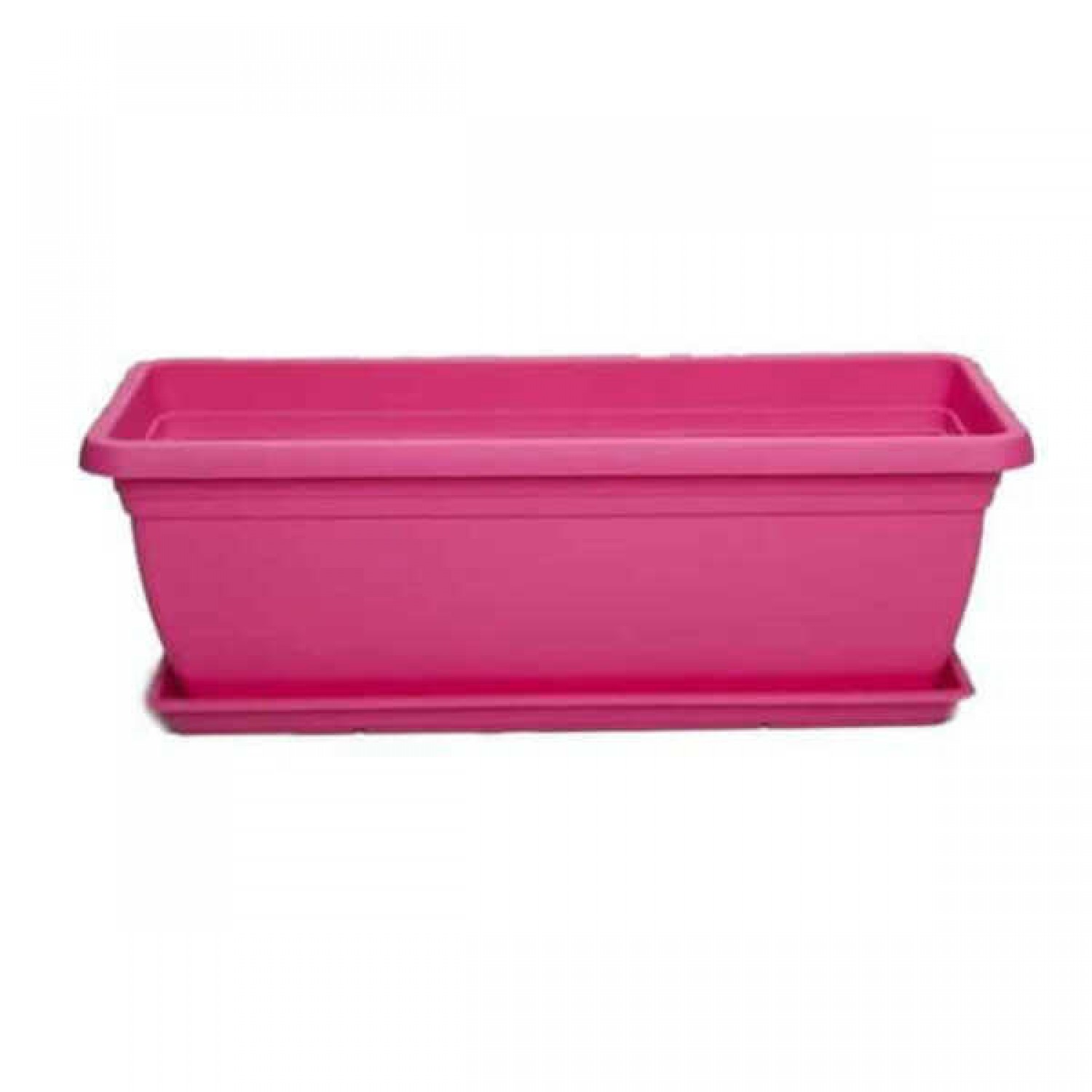 Plastic Window Box Mojito 50 Fouchsia 50x20x(H)17cm - Plastic Window Boxes, Pots & Planters Plastic Window Box Mojito 50 Fouchsia 50x20x(H)17cm