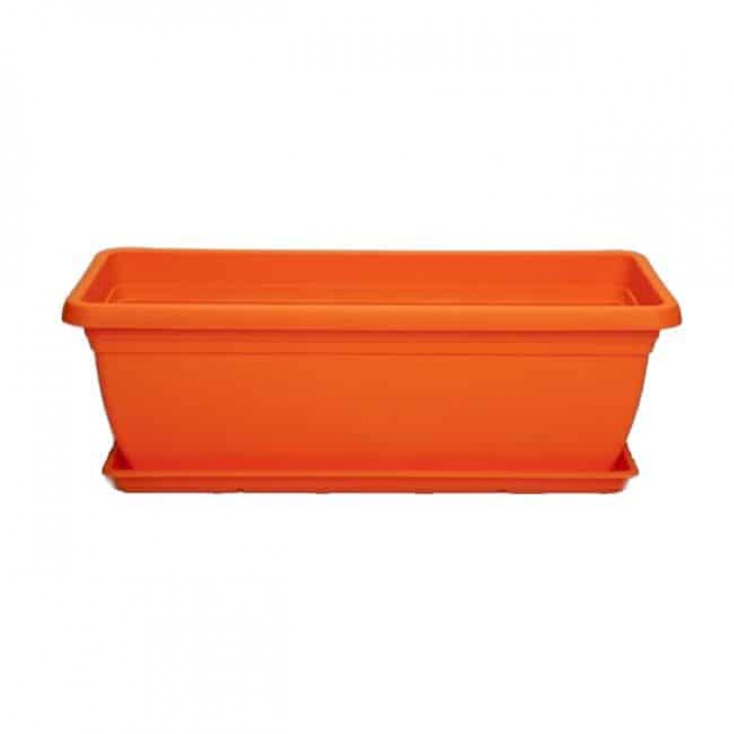 Πλαστική Ζαρντινιέρα Mojito 50 Πορτοκαλί 50x20x(Υ)17cm - Αδιάβροχες Πλαστικές Ζαρντινιέρες Πλαστική Ζαρντινιέρα Mojito 50 Πορτοκαλί 50x20x(Υ)17cm