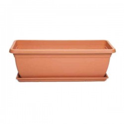 Πλαστική Ζαρντινιέρα Mojito 40 Τερακότα 40x20x(Υ)17cm - Αδιάβροχες Πλαστικές Ζαρντινιέρες Πλαστική Ζαρντινιέρα Mojito 40 Τερακότα 40x20x(Υ)17cm