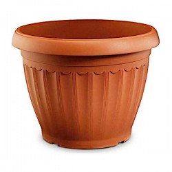 Πλαστική Γλάστρα CORFU 640 Στρογγυλή Ø40x30cm Plastona - Στρογγυλές Πλαστικές Γλάστρες Πλαστική Γλάστρα CORFU 640 Στρογγυλή Ø40x30cm Plastona