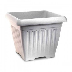 Πλαστική Γλάστρα Τετράγωνη CORFU SQUARE 45x45x(Υ)37cm Plastona - Τετράγωνες Πλαστικές Γλάστρες Πλαστική Γλάστρα CORFU SQUARE 45x45x(Υ)37cm Plastona