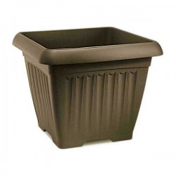 Πλαστική Γλάστρα Τετράγωνη CORFU SQUARE 40x40x(Υ)33cm Plastona - Τετράγωνες Πλαστικές Γλάστρες Πλαστική Γλάστρα CORFU SQUARE 40x40x(Υ)33cm Plastona