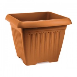 Πλαστική Γλάστρα Τετράγωνη CORFU SQUARE 50x50x(Υ)41cm Plastona - Τετράγωνες Πλαστικές Γλάστρες Πλαστική Γλάστρα CORFU SQUARE 50x50x(Υ)41cm Plastona