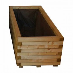 Γλάστρα Ξύλινη Παραλληλόγραμμη 28(Υ)x30x70cm - Ζαρντινιέρα 