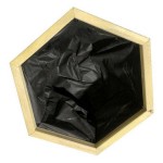 Ξύλινη Εξάγωνη Γλάστρα 56(Υ)xΦ65cm με Γωνίες Εσωτερικές