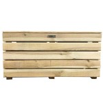 Ξύλινη Ζαρντινιέρα με Κασπώ 2 Θέσεων 40(Υ)x43x80cm - Εμποτισμένες Ξύλινες Ζαρντινιέρες Ξύλινη Ζαρντινιέρα με Κασπώ 2 Θέσεων 40(Υ)x43x80cm