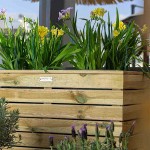 Wooden Planter 2 Cachepot 85(H)x43x80cm