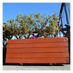 Ζαρντινιέρα Ξύλινη 50(Υ)x50x120cm Παραλληλόγραμμη Γλάστρα 