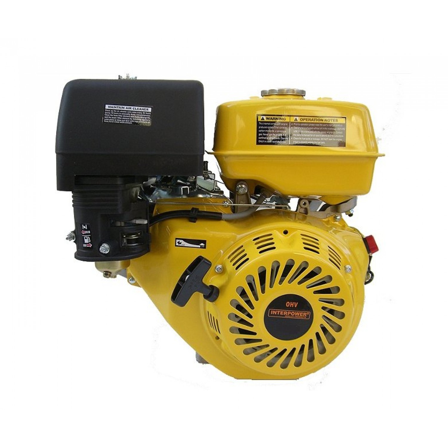 Βενζινοκινητήρας OHV Interpower 6,5 hp 168FA Q Σφήνα - 3000 rpm