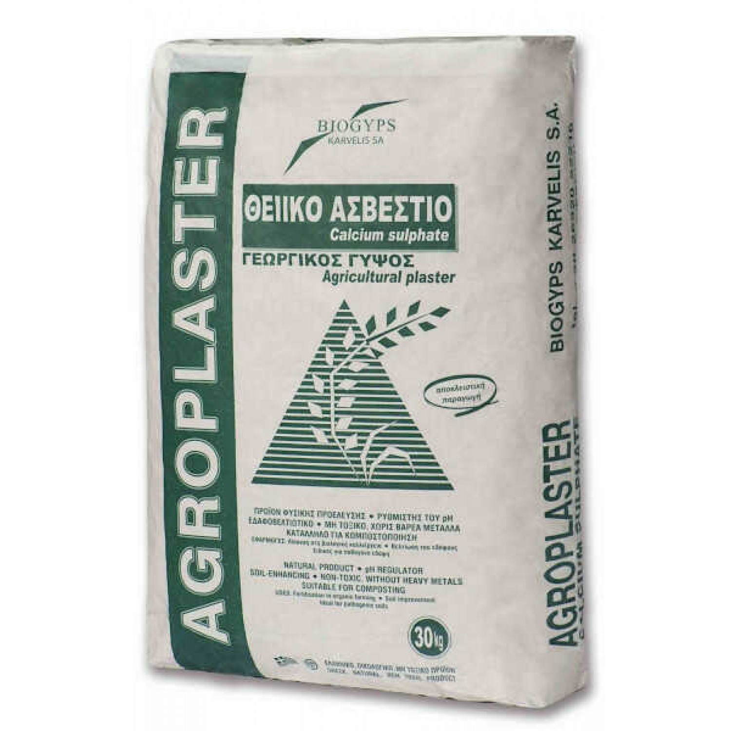 Geo Calcium Sulphate 30Kg Bag - Agricultural Gypsum & for Organic Crops Geo Calcium Sulphate 30Kg Bag - Agricultural Gypsum