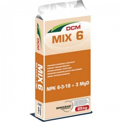 Οργανικό Λίπασμα Mix 6 DCM (6-3-18+3ΜgO+28%ο.ο.) 25kg Σύνθετο - Λιπάσματα Οργανικό Λίπασμα Mix 6 DCM (6-3-18+3ΜgO+28%ο.ο.) 25kg