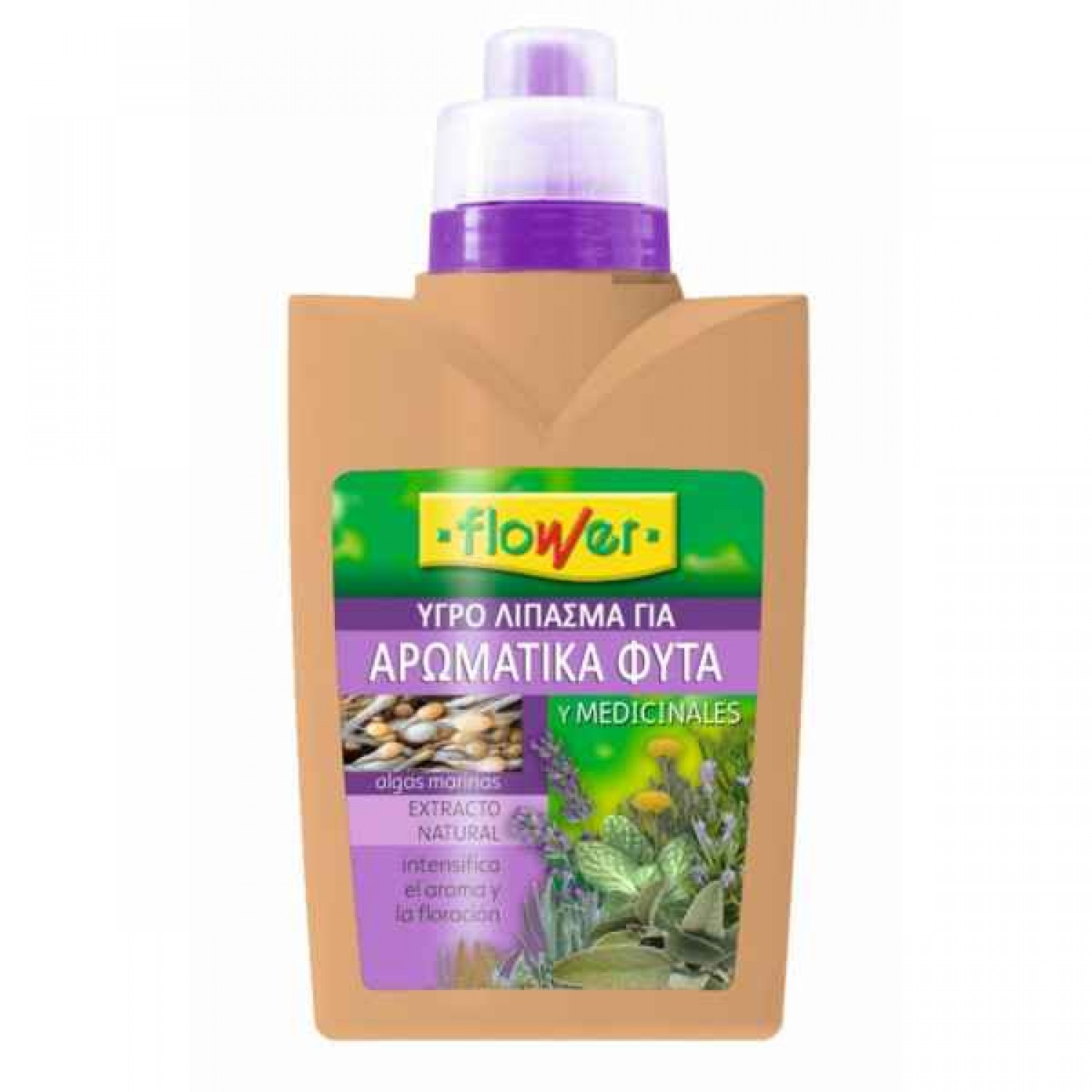 Βιολογικό Υγρό Λίπασμα Αρωματικών & Βοτάνων 500ml FLOWER - Υγρά Λιπάσματα για Αρωματικά Φυτά