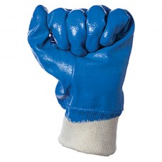 Nitrile Coating Gloves Blue & Cotton Inner Lining 640