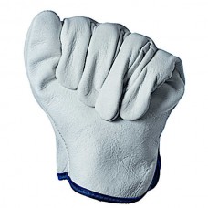 Operators-Assemblers Gloves from Natural Calf Leather White