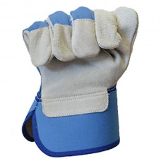 Split Calf Leather-Cotton Safety Work Gloves