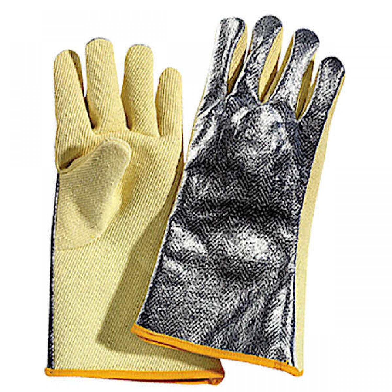 Aluminum-Aramid Heat-Resistant Gloves up to 250°C 38cm