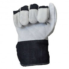 Leather-Cotton Work Gloves Jean Type