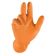 Disposable Nitrile Gloves Orange 50pcs Non Slip | Protection