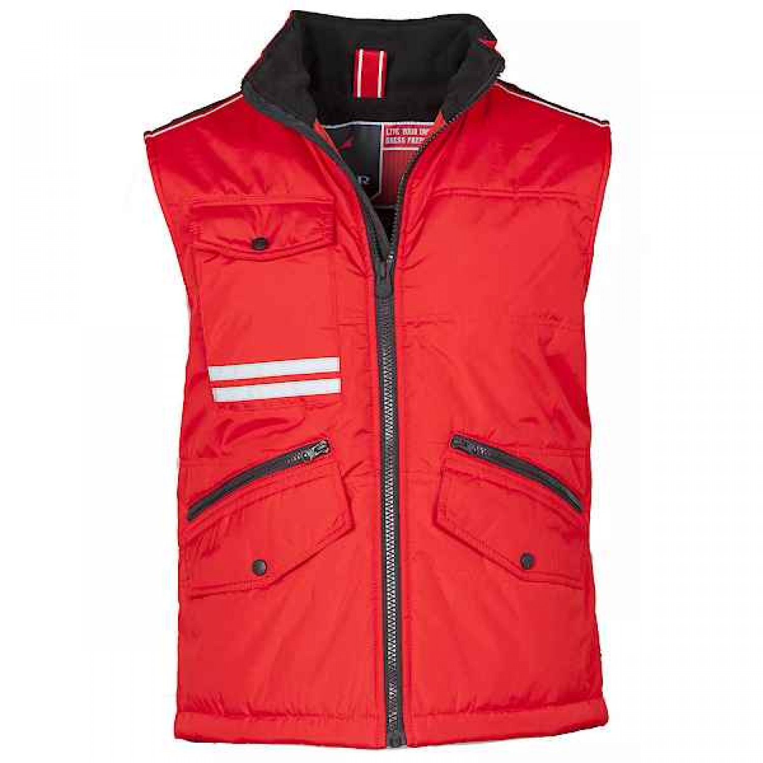 PAYPER Mig 2.0 Waterproof Winter Work Vest Unisex Red - Visibility Work Vests-Bodywarmers