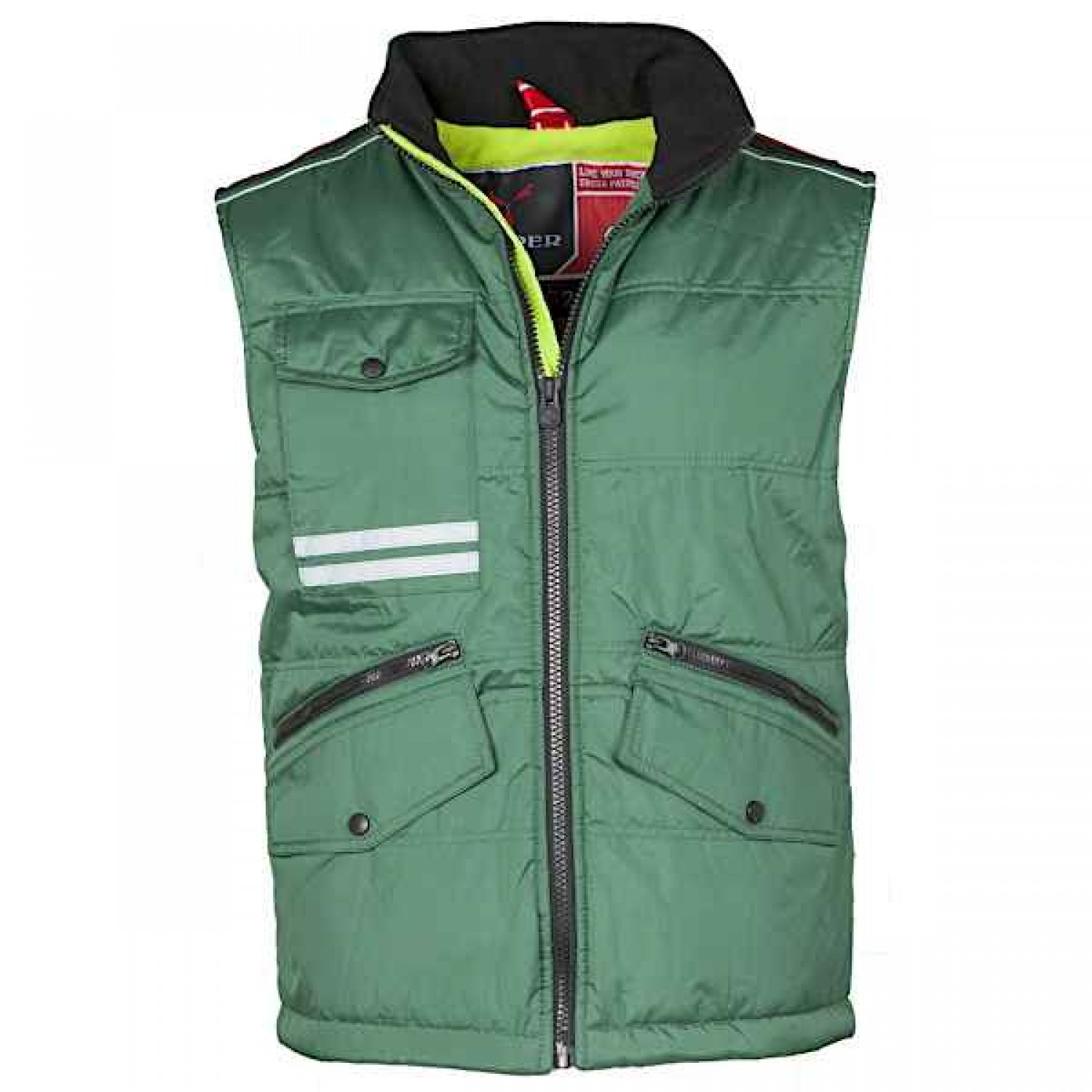 PAYPER Mig 2.0 Waterproof Winter Work Vest Unisex Green- Visibility Work Vests-Bodywarmers
