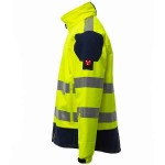 PAYPER Screen Reflective Jacket Yellow & Hood Softshell-Fluorescent - High-Visibility Fluorescent Work Jackets