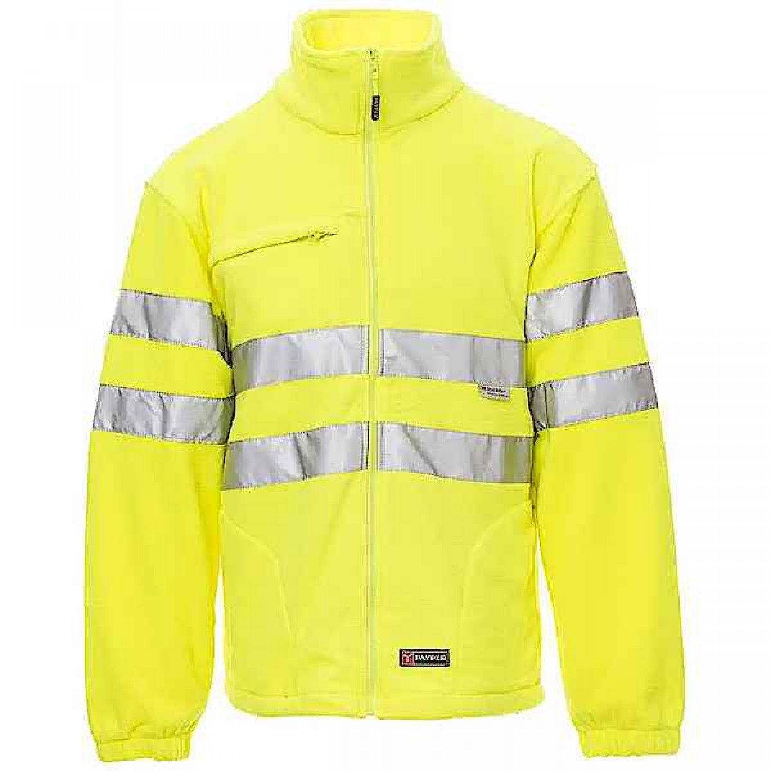 PAYPER Light Reflective Jacket-Fleece Yellow Fluorescent - High-Visibility Fluorescent Work Jackets