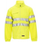 PAYPER Light Reflective Jacket-Fleece Yellow Fluorescent - High-Visibility Fluorescent Work Jackets
