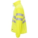 PAYPER Light Reflective Jacket-Fleece Yellow Fluorescent - High-Visibility Fluorescent Work Jackets