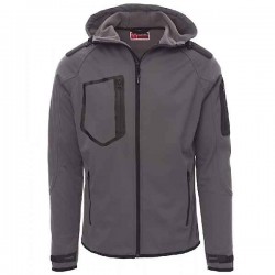 PAYPER Extreme Waterproof Softshell Work Jacket Gray PAYPER Extreme Waterproof Softshell Work Jacket & Hood Gray - Softshells Work Jackets