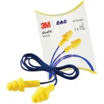 3M Peltor E-A-R Ultrafit (UF-01-000) 50 Pair Reusable Earplugs with Safety Cord - Hearing Protectors