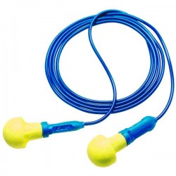 3M E-A-R Push-Ins EX-01-020 100 Pair Reusable Earplugs 3M Peltor E-A-R Push-Ins (EX-01-020) 100 Pair Reusable Earplugs with Safety Cord - Hearing Protectors