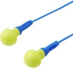 3M Peltor E-A-R Push-Ins (EX-01-020) 100 Pair Reusable Earplugs with Safety Cord - Hearing Protectors