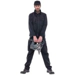 Παντελόνι Εργασίας THOR Μαύρο HEROCK Κοντού Μήκους - Υδατοαπωθητικά Παντελόνια Δουλειάς