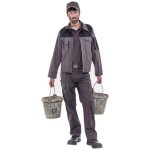 Παντελόνι Εργασίας THOR Γκρι-Μαύρο HEROCK Κοντού Μήκους - Υδατοαπωθητικά Παντελόνια Δουλειάς