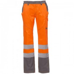 Παντελόνι Υψηλής Ευκρίνειας CHARTER Πορτοκαλί-Γκρι PAYPER - Ανακλαστικά-Φθορίζοντα Παντελόνια Δουλειάς