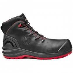 BASE Be-Uniform Top S3 HRO CI HI SRC Work Safety Boots BASE Be-Uniform Top S3 HRO CI HI SRC Work Safety Boots Black-Red Water-Resistant - Ankle Support Safety Boots