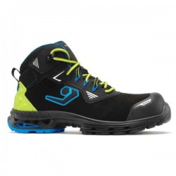 BASE Boston Safety Ankle Boots S3S ESD LG SC FO SR BASE Boston Safety Ankle Boots S3S ESD LG SC FO SR Black-Green - Ankle Support Safety Boots