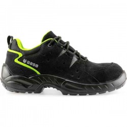 BASE Harlem S1P SRC Safety Low Shoes Black-Green Unisex BASE Harlem S1P SRC Safety Low Shoes Black-Green Unisex - Safety Low Shoes