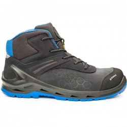 BASE I-Robox Top S3 CI ESD SRC Safety Ankle Boots BASE I-Robox Top S3 CI ESD SRC Safety Ankle Boots Unisex Black-Blue Water-Resistant - Ankle Support Safety Boots
