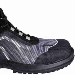 BASE Oren Top S3 ESD SRC Safety Ankle Boots Unisex Black-Grey Water-Resistant - Ankle Support Safety Boots