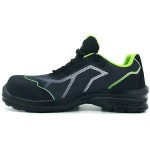 BASE Oren S3 SRC Safety Low Shoes Unisex Black-Green Water-Resistant - Safety Low Shoes