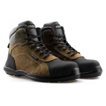 BASE Rafting Top Water-Resistant Safety Work Ankle Boots S3 SRC Brown-Black - Ankle Support Safety Boots